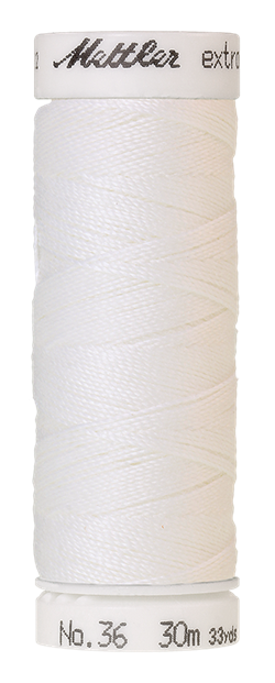 Kineser tråd 100% polyester tråd - Hvid 30 m