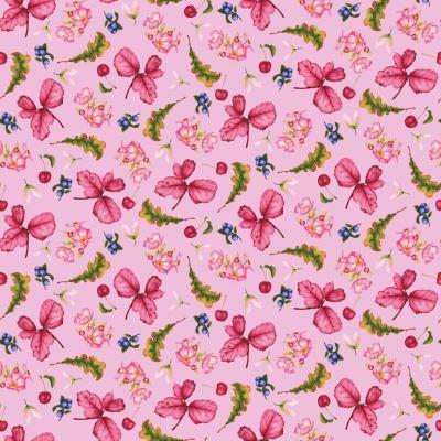 Minu and wildberry patchworkstof - Pink
